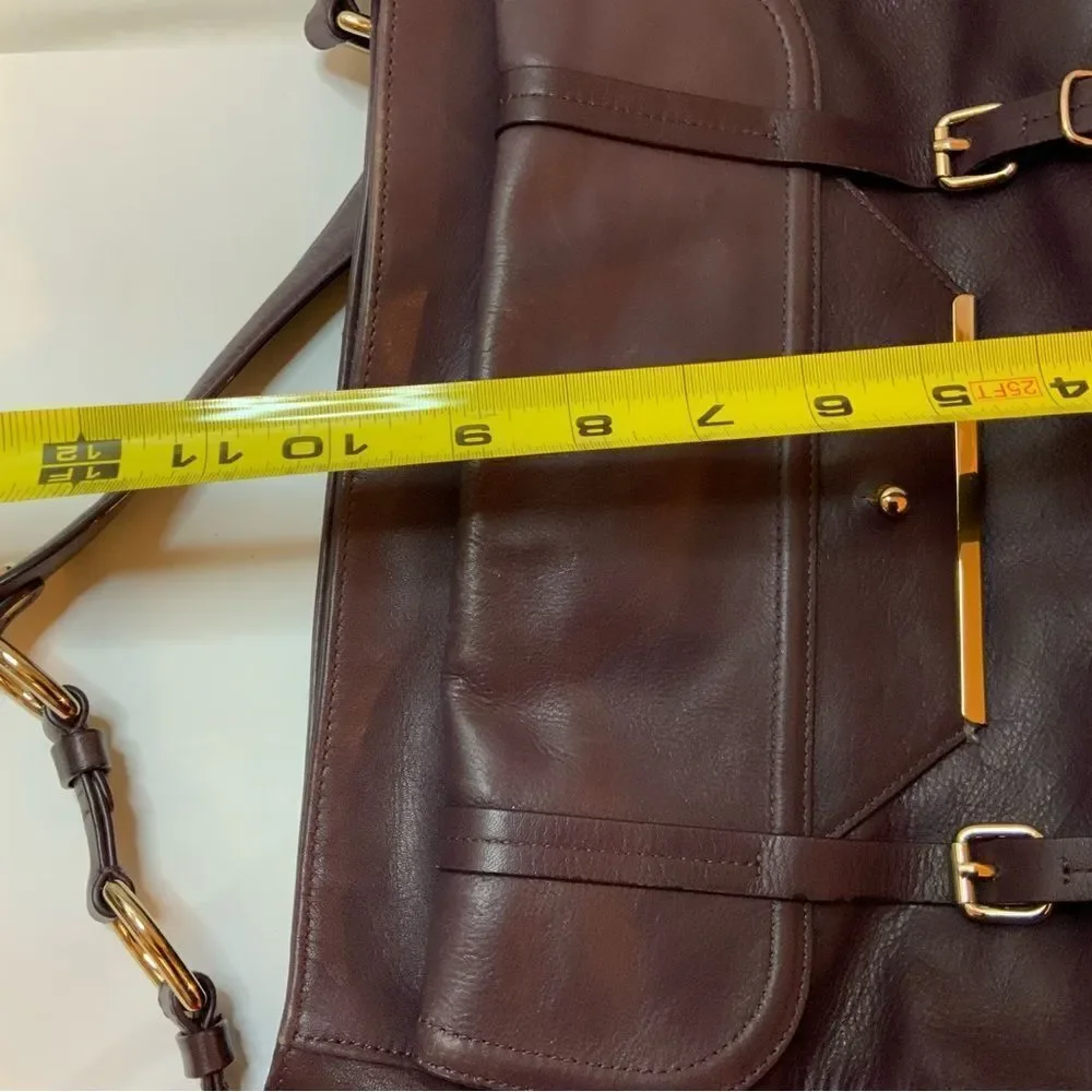 TRE VERO Purple Leather  Hobo Handbag Purse Bag-VERY NICE